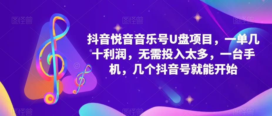 抖音音乐号U盘项目 一单几十利润 无需投入太多 一台手机 几个抖音号就开始-颜夕资源网-第14张图片