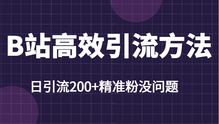 B站高效引流方法，学会这一招，日引流200+精准粉没任何问题-颜夕资源网-第14张图片