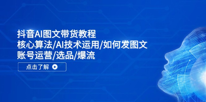 抖音AI图文带货教程：核心算法/AI技术运用/如何发图文/账号运营/选品/爆流-倒腾怪分享社-第14张图片