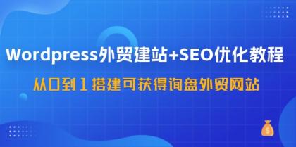 WordPress外贸建站+SEO优化教程，从0到1搭建可获得询盘外贸网站（57节课）-颜夕资源网-第10张图片