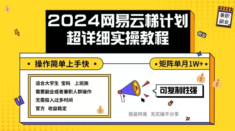 2024网易云梯计划实操教程小白轻松上手 矩阵单月1w+-倒腾怪分享社-第16张图片